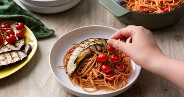 Recept Spaghetti met gegrilde aubergine Grand'Italia